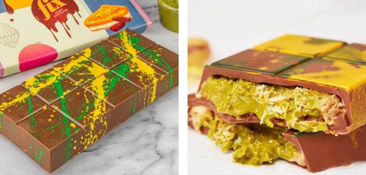 Viral Dubai Chocolate Bar with Pistachio Cream